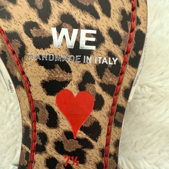 Silver and White Women's Flats - Picture 3 of 3